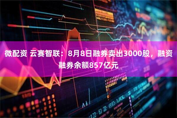 微配资 云赛智联：8月8日融券卖出3000股，融资融券余额857亿元
