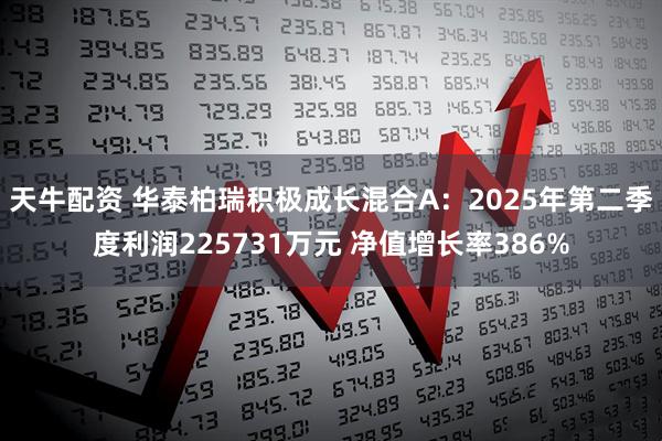 天牛配资 华泰柏瑞积极成长混合A：2025年第二季度利润225731万元 净值增长率386%