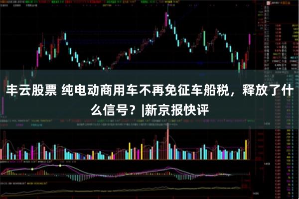 丰云股票 纯电动商用车不再免征车船税，释放了什么信号？|新京报快评