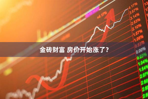 金砖财富 房价开始涨了？
